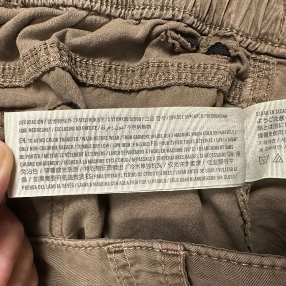 Hollister Cargo Pants Women Size L Brown Low Rise Baggy Streetwear Skater Y2K‎